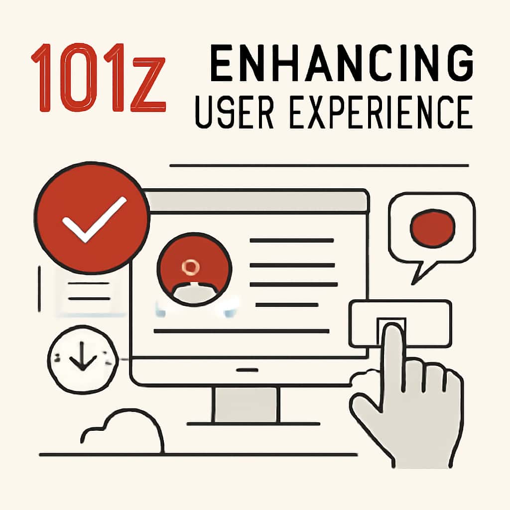 An educational illustration on 101z Enhancing User Experience.