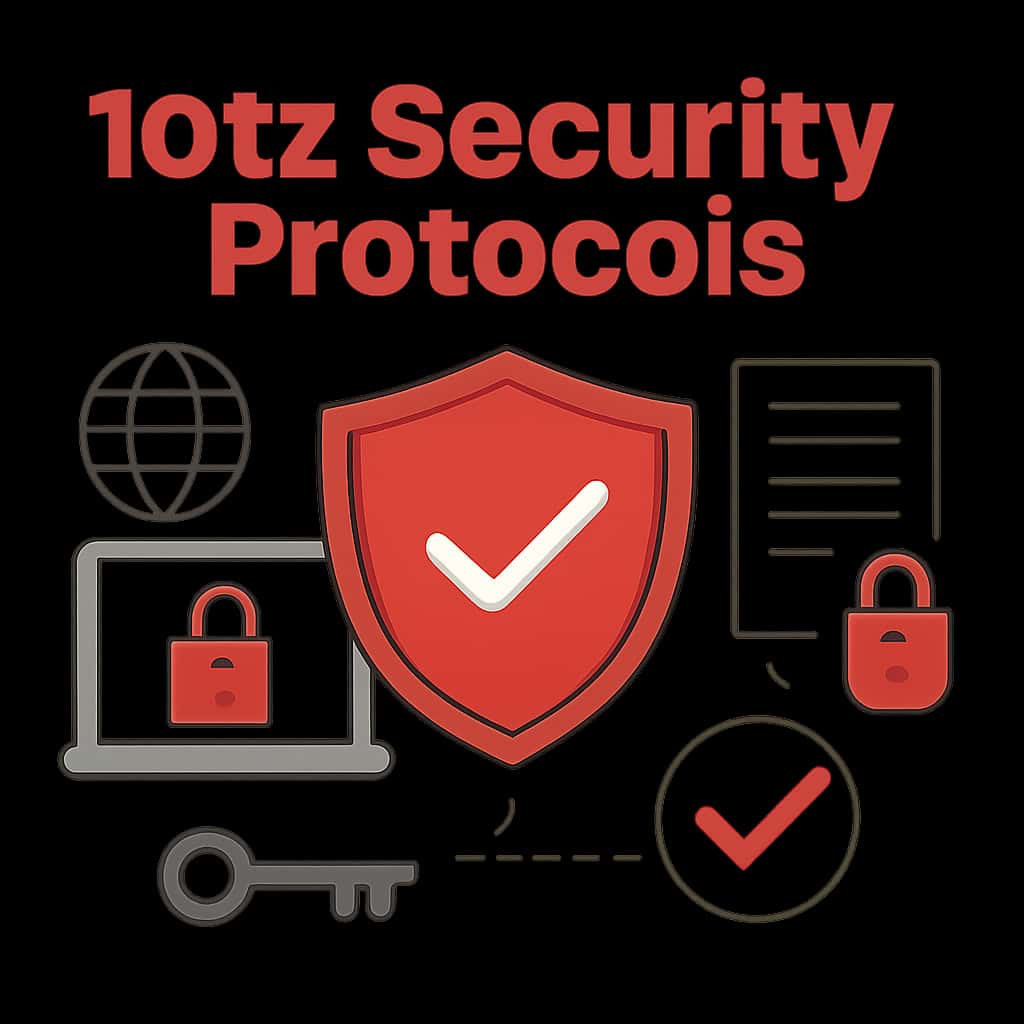 An educational diagram illustrating key aspects of 101z Security Protocols.
