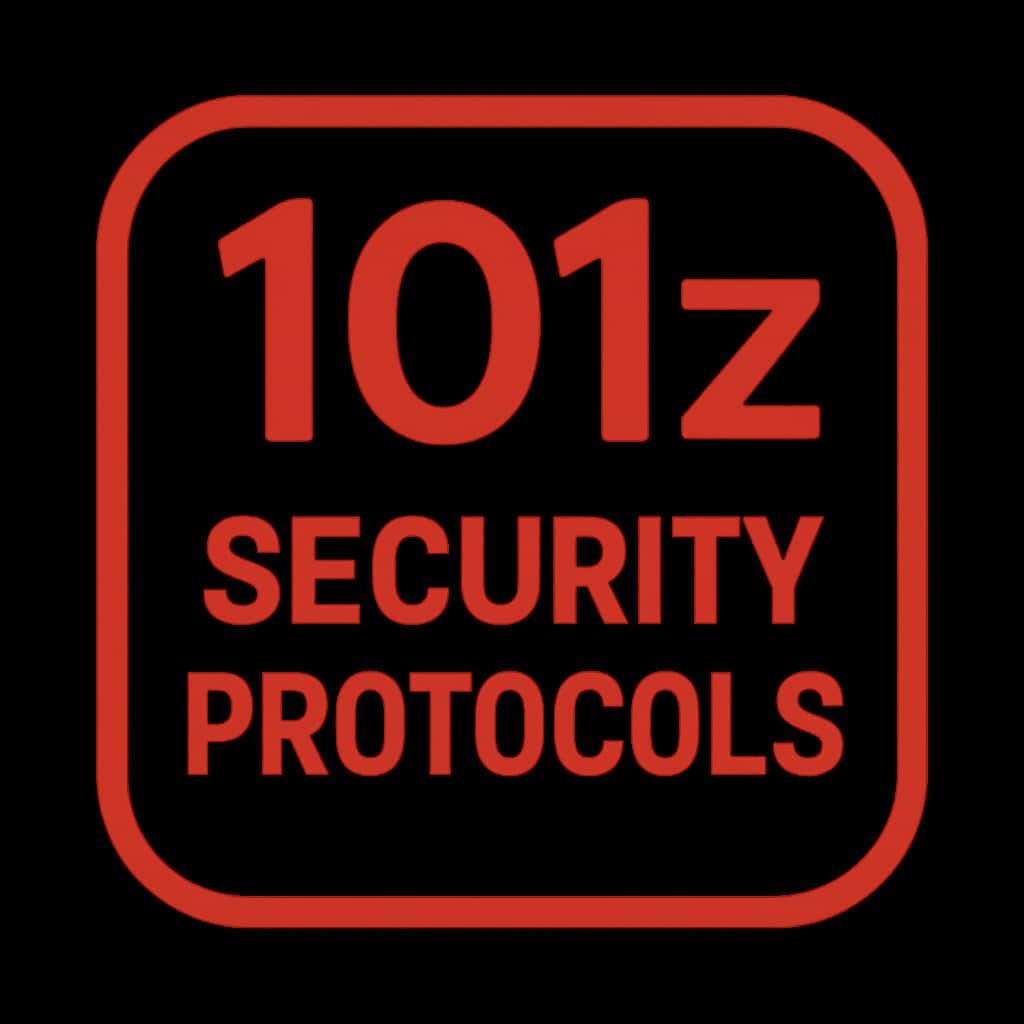 An icon depicting 101z Security Protocols, emphasizing guidance and support.