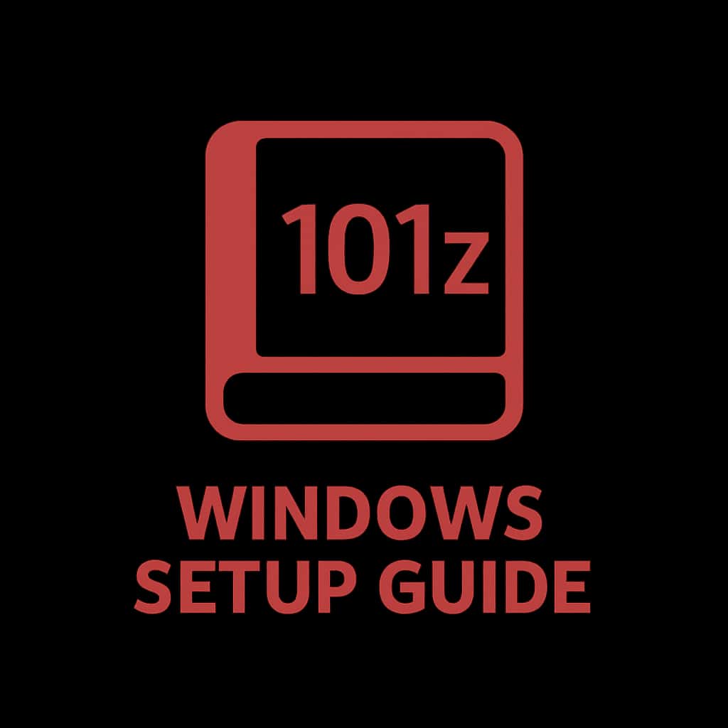 Icon representing the 101z Windows Setup Guide