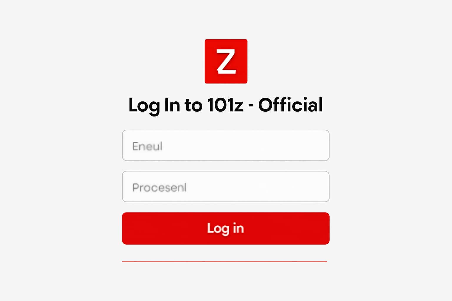 Log In to 101z - Official Interface
