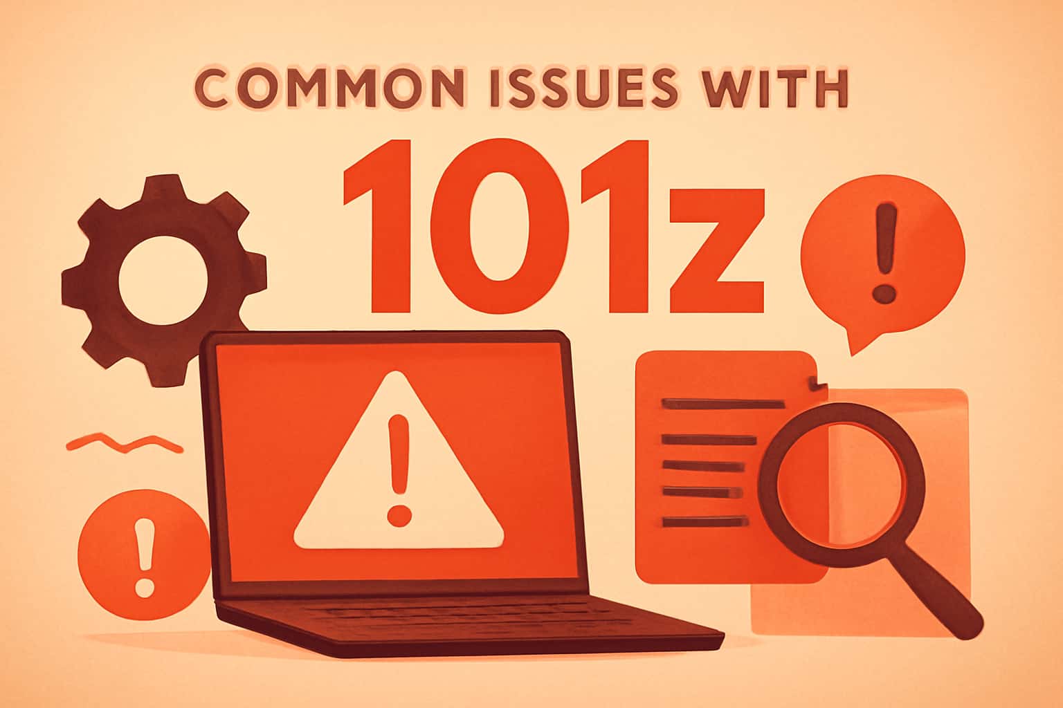 An informative scene illustrating common issues with the 101z platform.