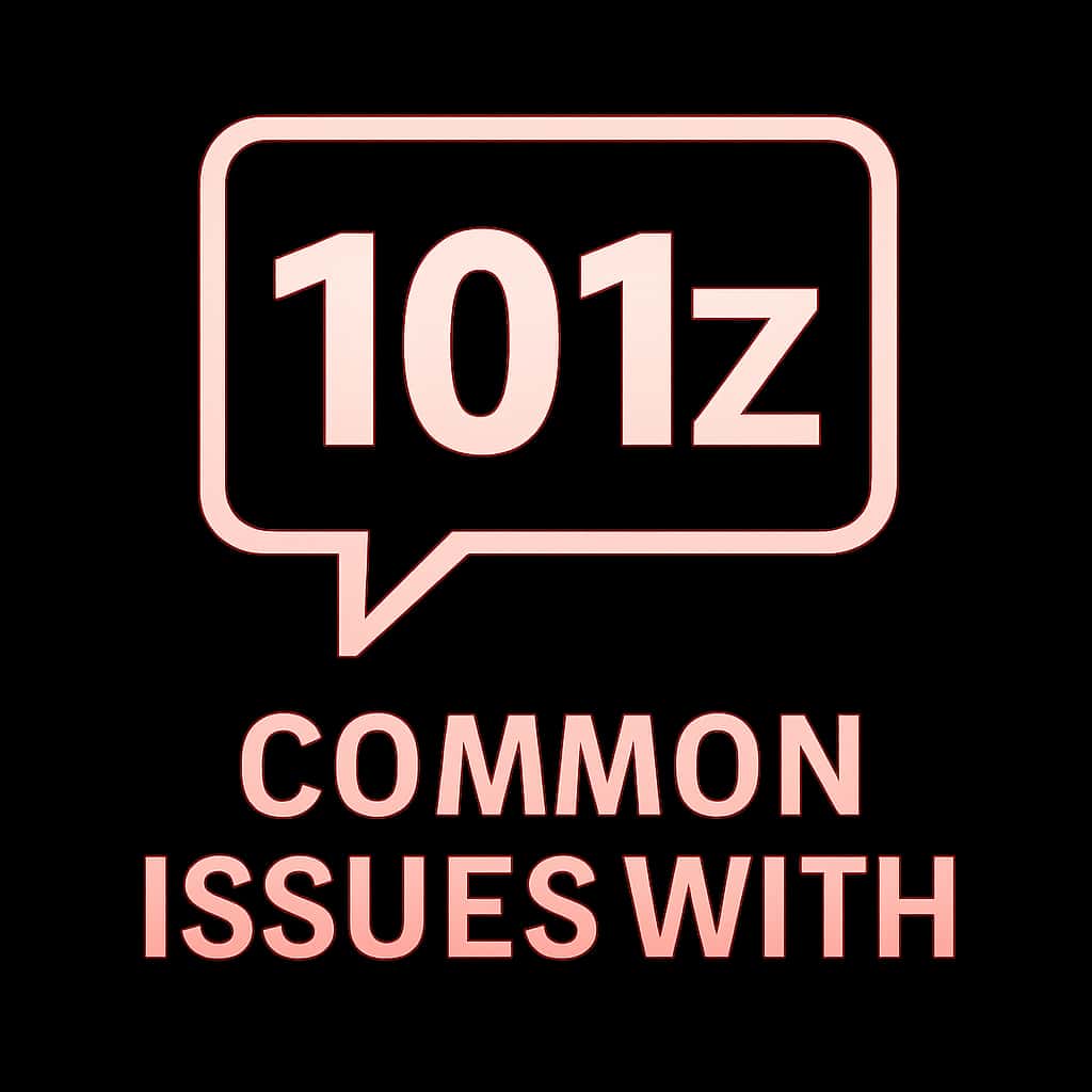 A badge representing common issues with 101z.