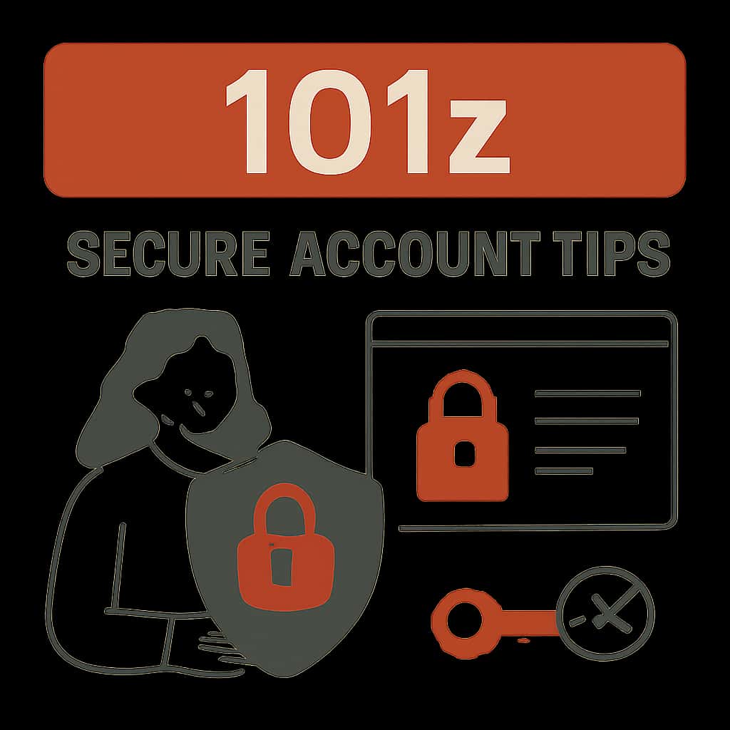 Diagram depicting essential security measures for 101z account.