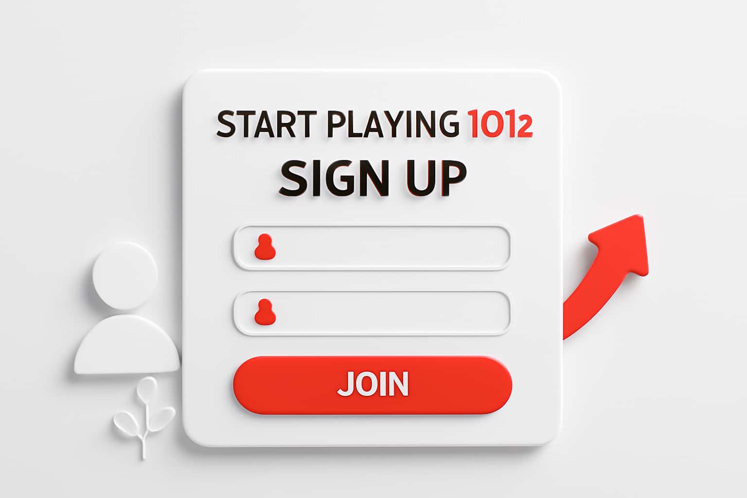 Start Playing 101z - Sign Up Interface