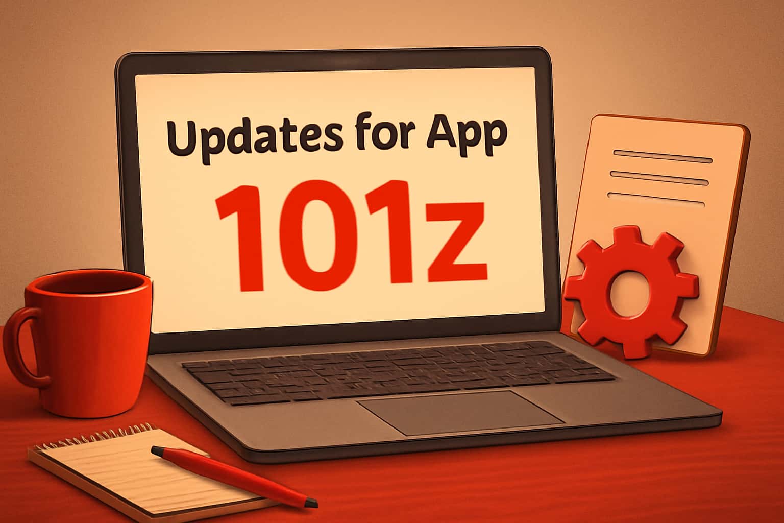 An informational visual representation about Updates for 101z App.